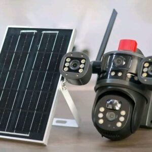 4G triple lens solar camera