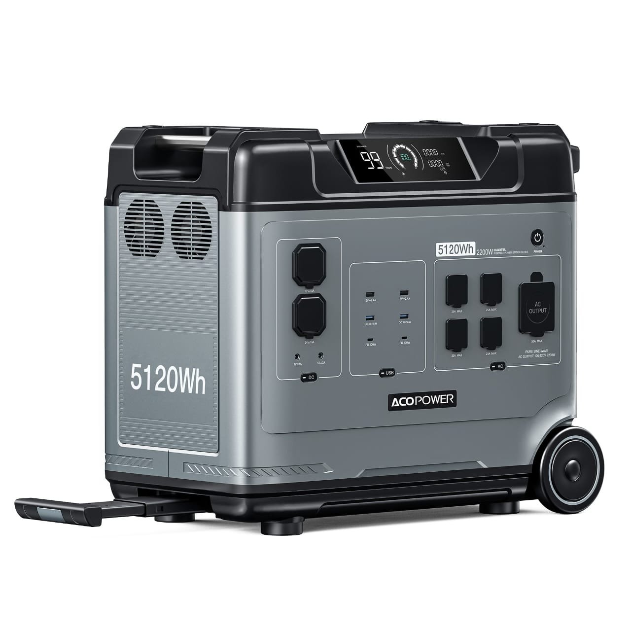 P5000 Portable Power Station 5120Wh/2200W - P5000 Home Battery Backup