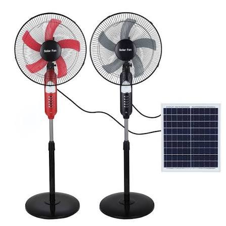 Rechargeable Fan With 5 Blades - Frc 45-e + 20w Solar Panel